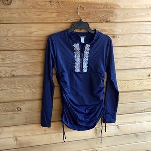 Tommy Bahama Swimsuit Coverup. Dark Blue. Size S Tall.